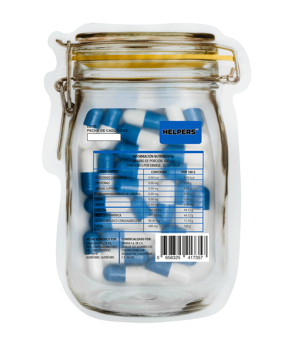 CAFIBLUE | Ácido Linoleico Conjugado (CLA) + Cafeína